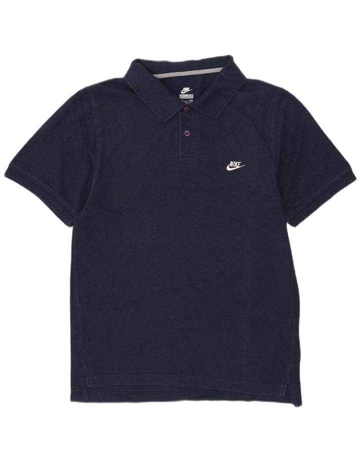 NIKE Mens Polo Shirt UK 36/38 Small Navy Blue