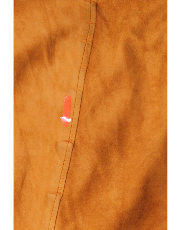 DESI Mens Suede Bomber Jacket UK 44 2XL Brown Leather Vintage Desi and Second-Hand Desi from Messina Hembry 