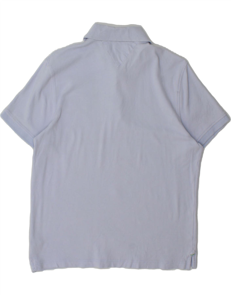 TOMMY HILFIGER Mens Custom Fit Polo Shirt Medium Blue Cotton Vintage Tommy Hilfiger and Second-Hand Tommy Hilfiger from Messina Hembry 