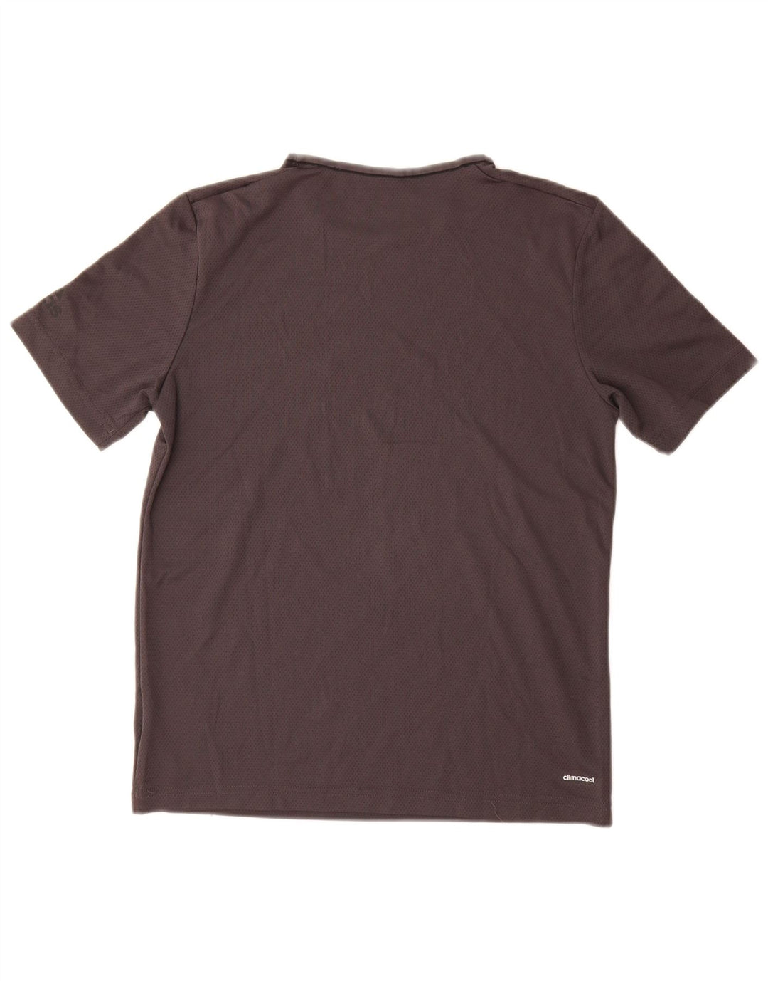 Adidas Womens Climacool T-Shirt Top UK 12 Medium Grey Polyester