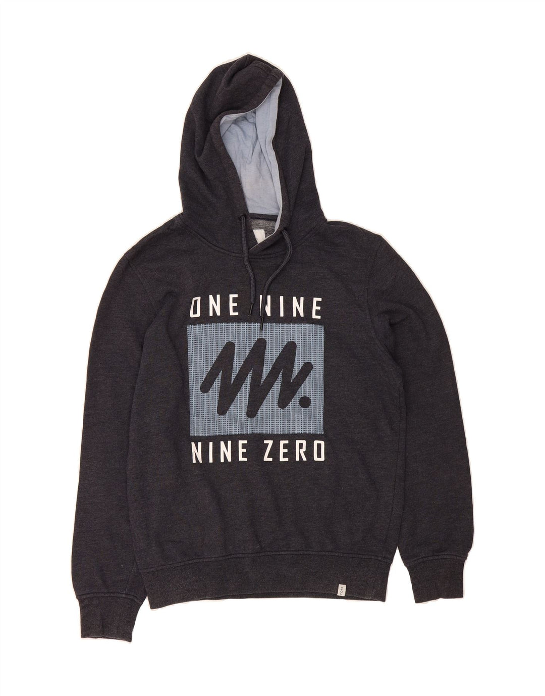 JACK & JONES Mens Graphic Hoodie Jumper Small Grey Cotton Vintage Jack & Jones and Second-Hand Jack & Jones from Messina Hembry 
