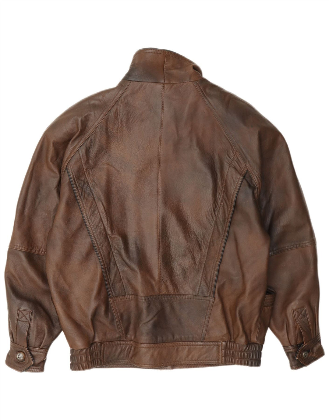 Vintage Womens Leather Jacket EU 40 Medium Brown
