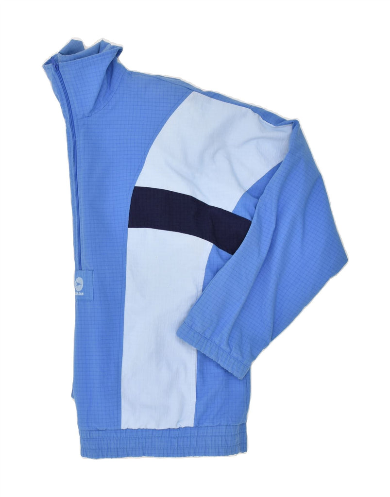 VINTAGE Mens Pullover Tracksuit Top Jacket IT 48 Medium Blue Colourblock | Vintage Vintage | Thrift | Second-Hand Vintage | Used Clothing | Messina Hembry 