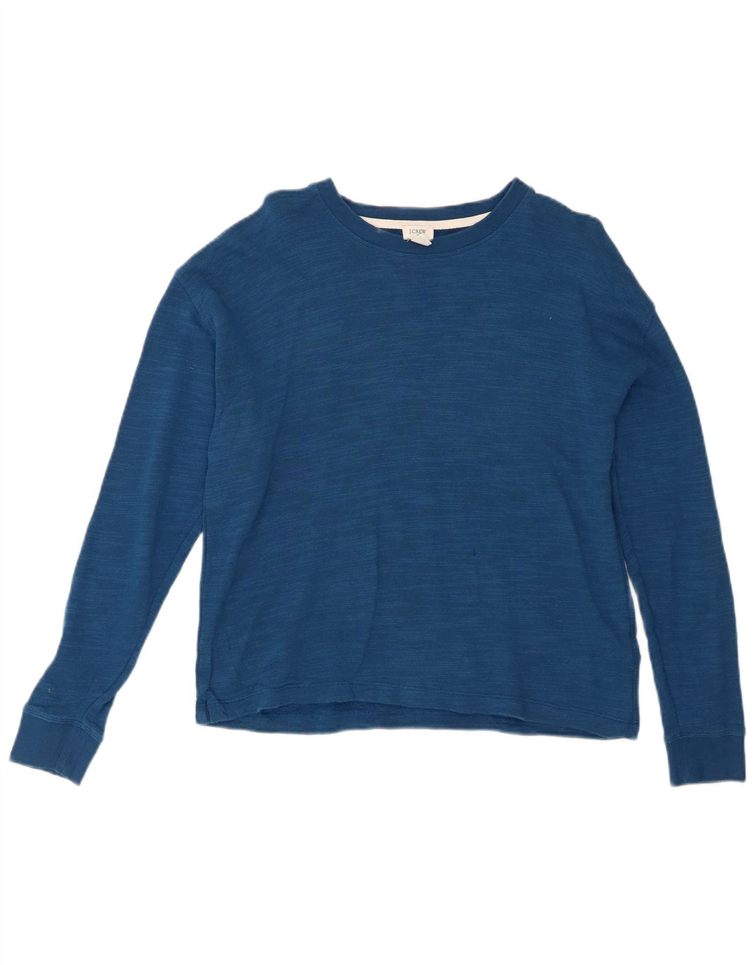 J. CREW Womens Loose Fit Top Long Sleeve UK 14 Medium Blue Cotton
