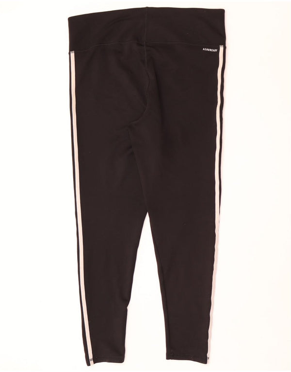 Adidas Womens Aeroready Leggings UK 20/22 XL Black