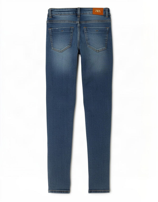 Zara Womens Crop Skinny Jeans EU 34 2XS W26 L24 Blue Cotton