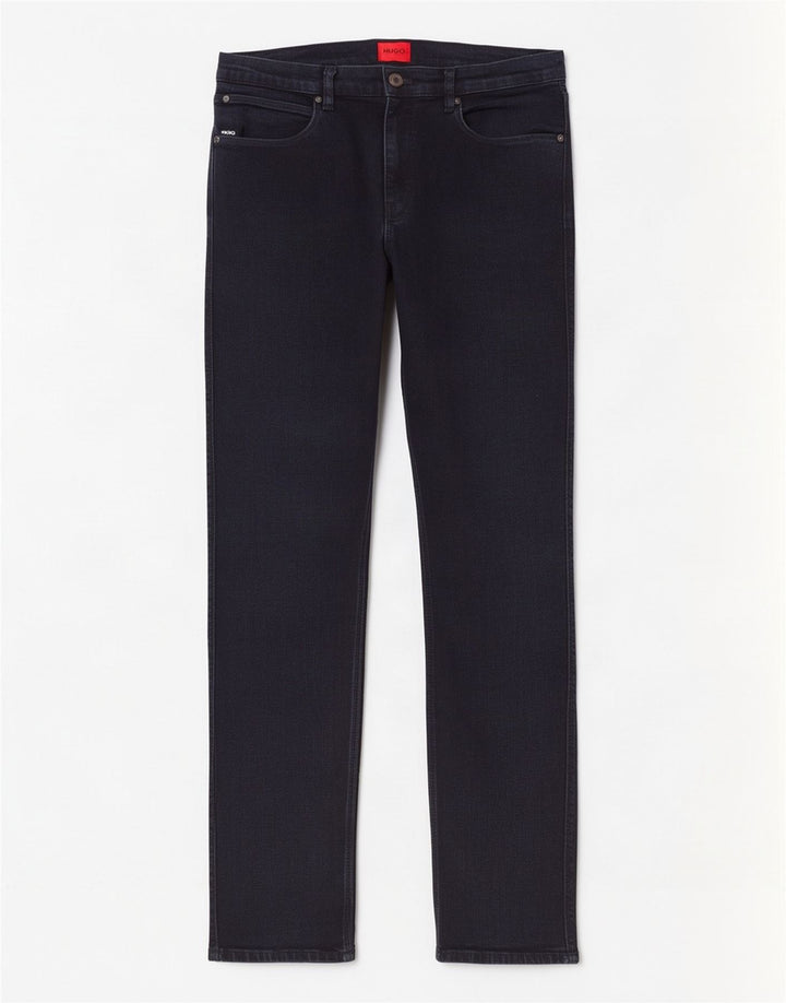 Hugo Boss Mens Straight Jeans W32 L32 Navy Blue Cotton