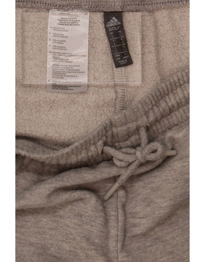 ADIDAS Mens Golf Tracksuit Trousers Joggers Large  Grey Cotton Vintage Adidas and Second-Hand Adidas from Messina Hembry 