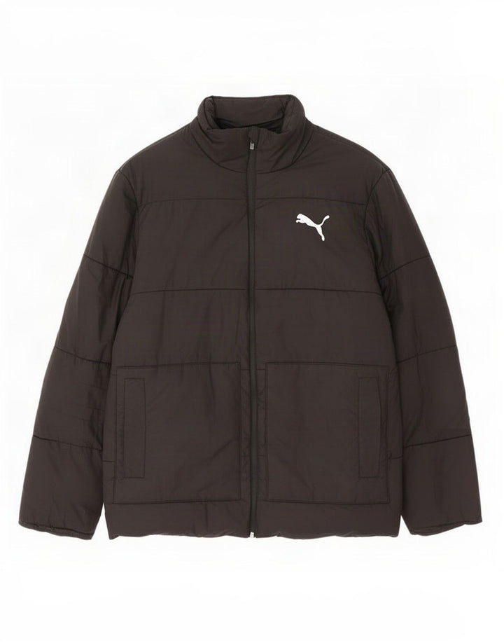 Puma Mens Padded Jacket UK 38 Medium Black Polyester