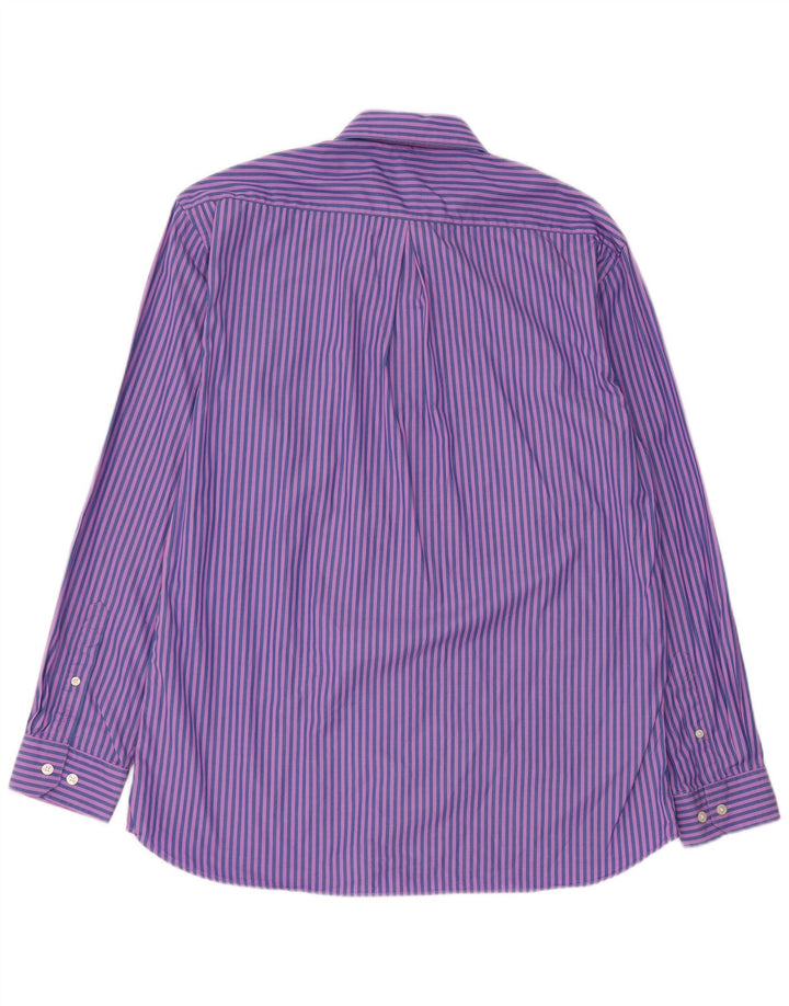 Gant Mens Regular Fit Shirt Large Blue Striped Cotton