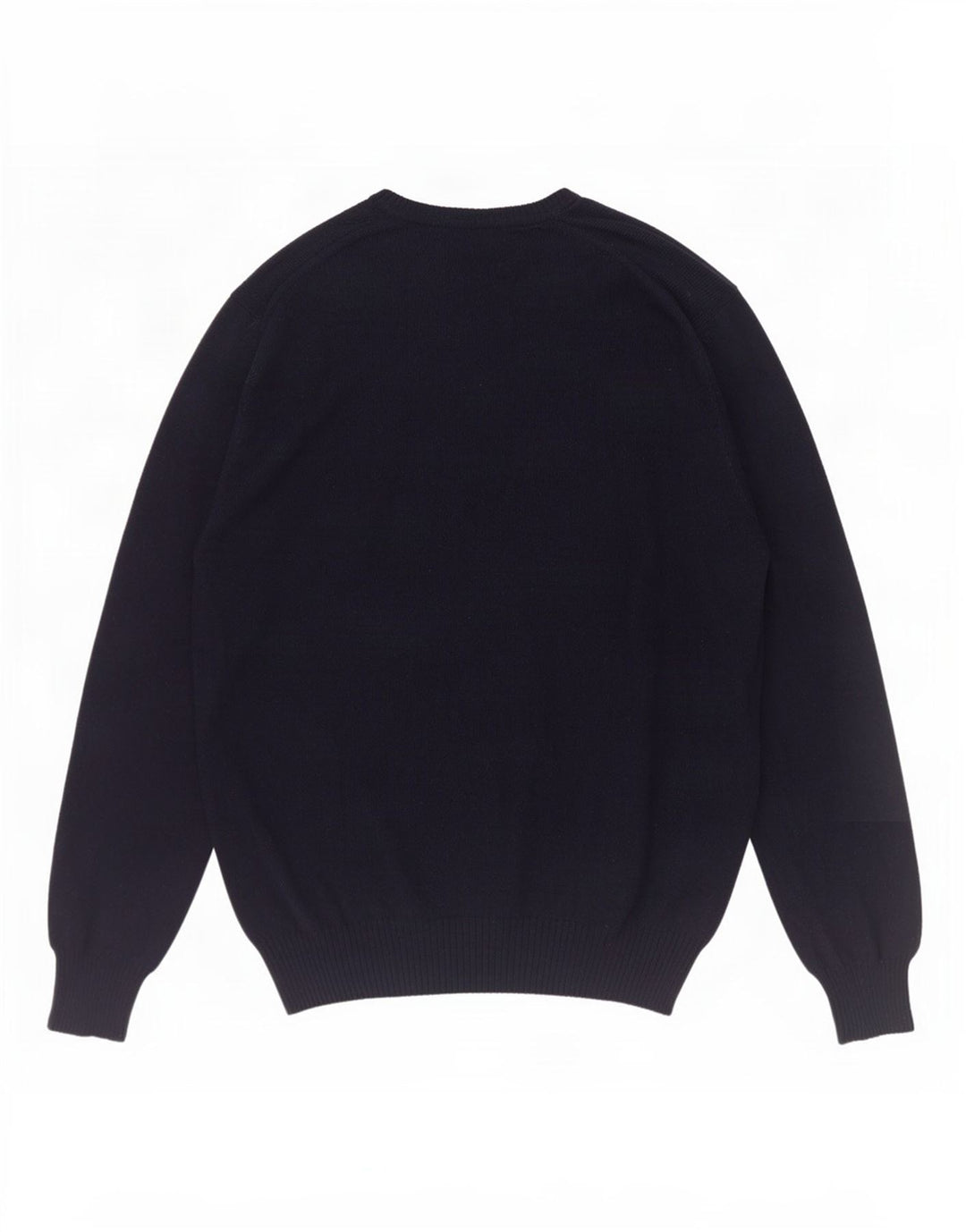 Zara Mens V-Neck Jumper Sweater Large Navy Blue
