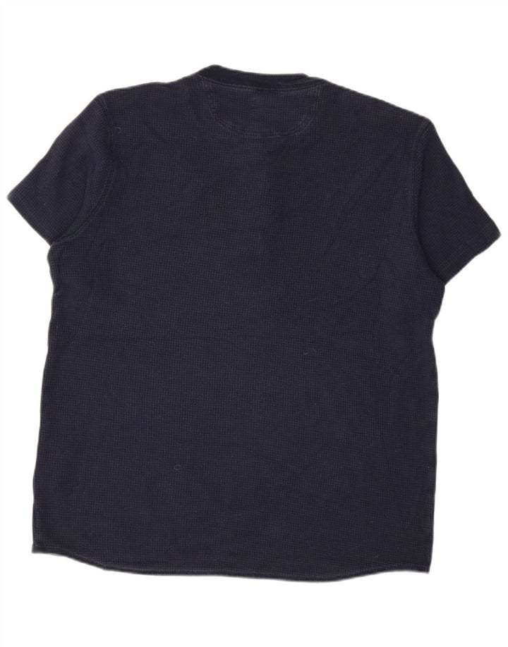 EDDIE BAUER Mens T-Shirt Top Medium Navy Blue Cotton