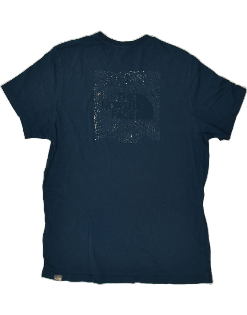 THE NORTH FACE Mens Graphic T-Shirt Top Large Navy Blue Cotton Vintage The North Face and Second-Hand The North Face from Messina Hembry 