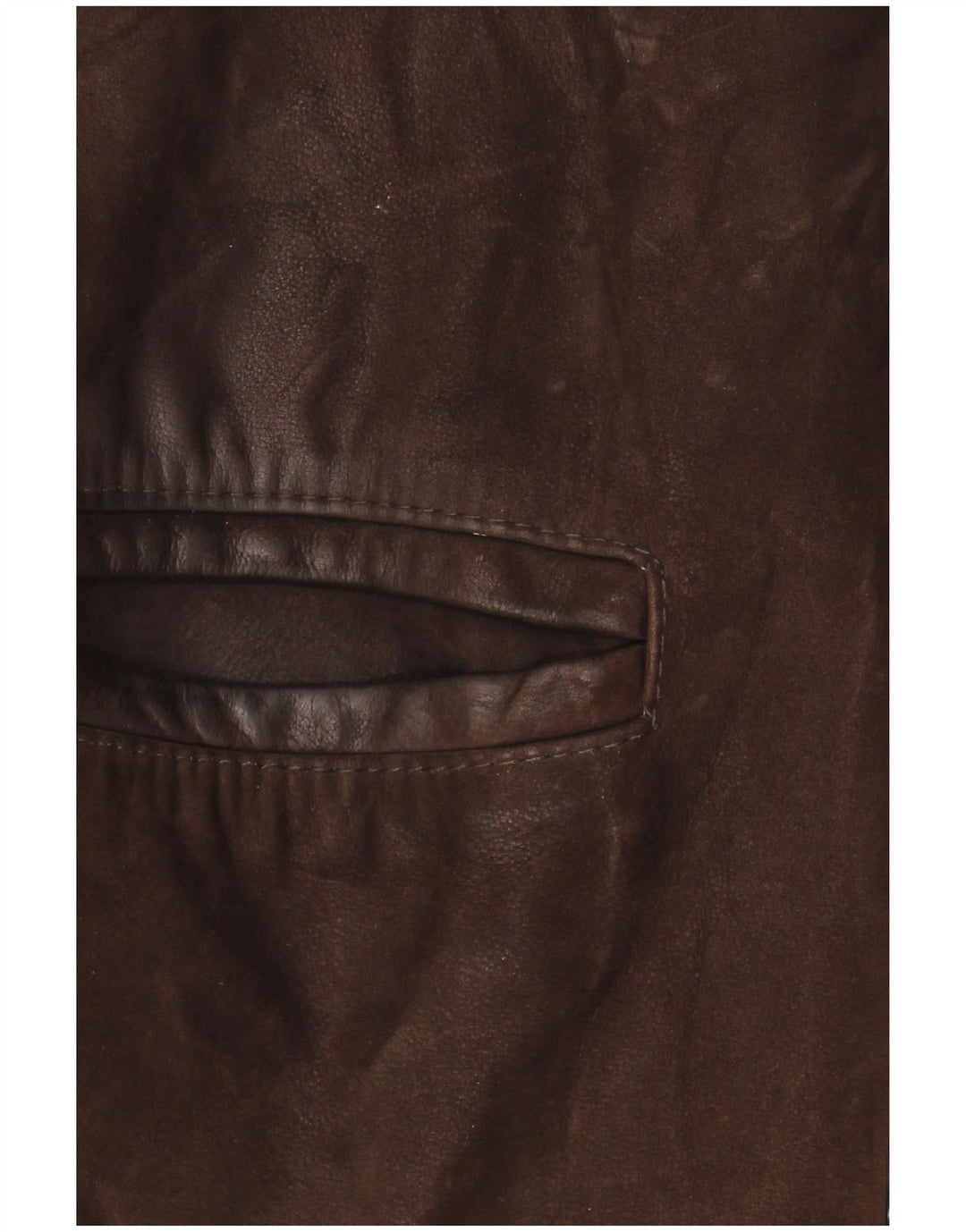 Vintage Mens Leather Jacket IT 48 Medium Brown Leather