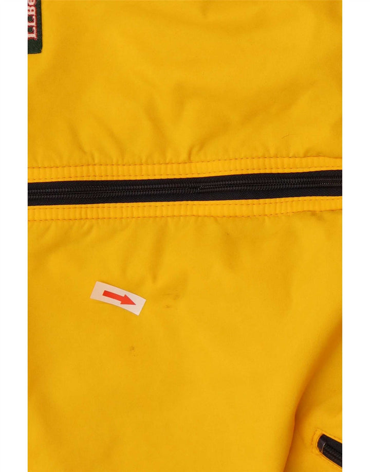 L.L.Bean Mens Bomber Jacket UK 42 XL Yellow Colourblock