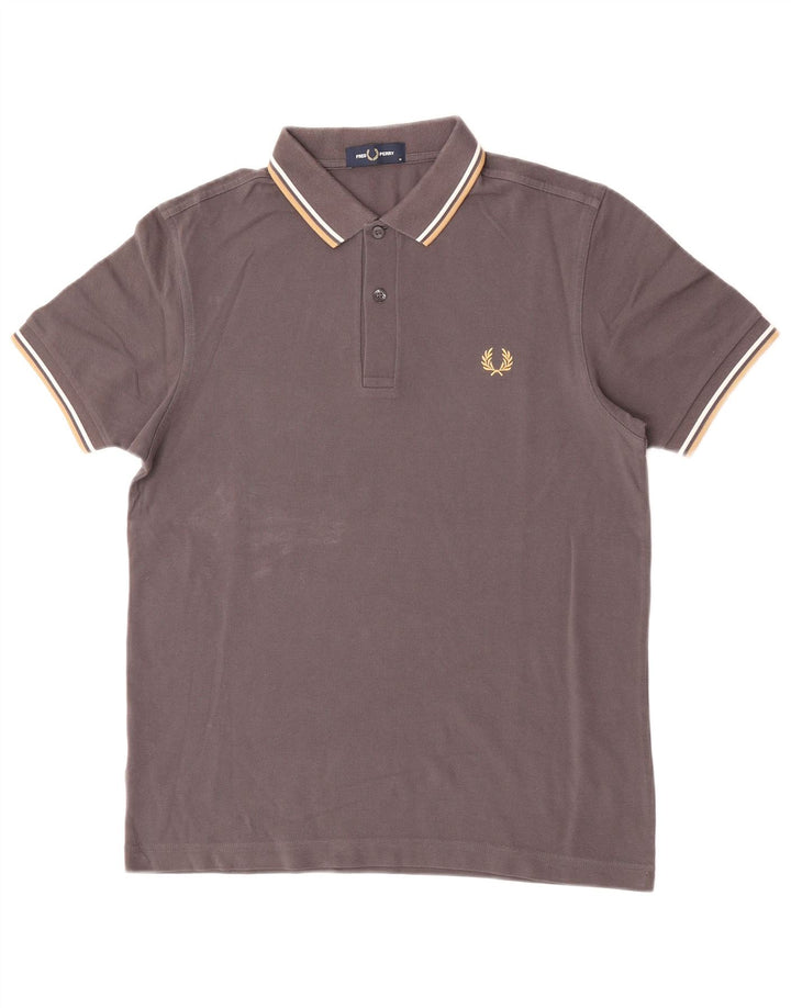 Fred Perry Mens Polo Shirt Medium Grey Cotton