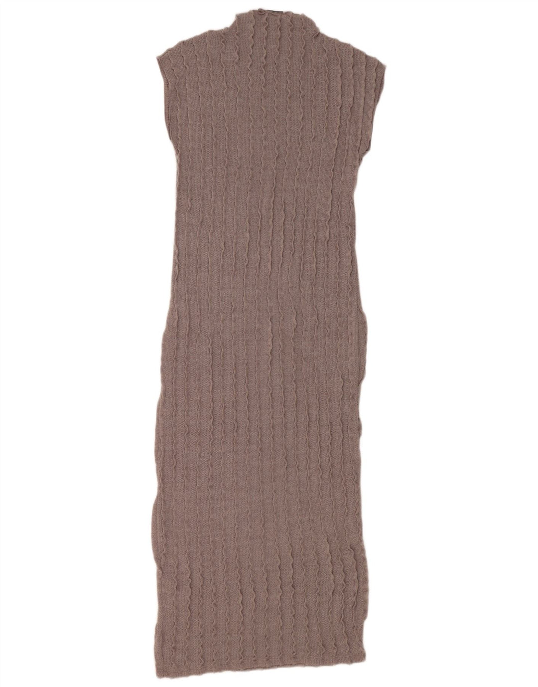 Zara Womens Maxi Sleeveless Jumper Dress UK 12 Medium Grey