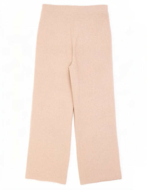 Zara Womens Tracksuit Trousers UK 12 Medium Beige Polyester
