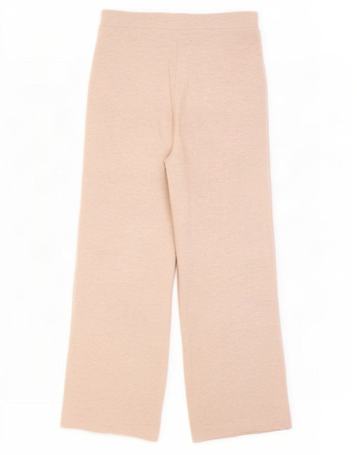 Zara Womens Tracksuit Trousers UK 12 Medium Beige Polyester