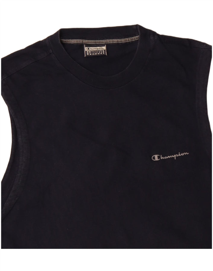 CHAMPION Mens Vest Top XL Navy Blue