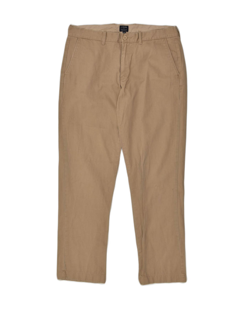 J. CREW Mens The Sutton Slim Chino Trousers W34 L32 Beige Cotton | Vintage J. Crew | Thrift | Second-Hand J. Crew | Used Clothing | Messina Hembry 