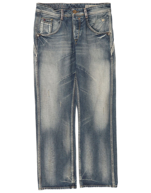 Tommy Hilfiger Mens Conrad Comfort Fit Bootcut Jeans W31 L32 Blue Cotton