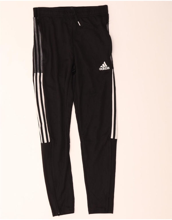 Adidas Mens Aeroready Tracksuit Trousers Small Black Polyester