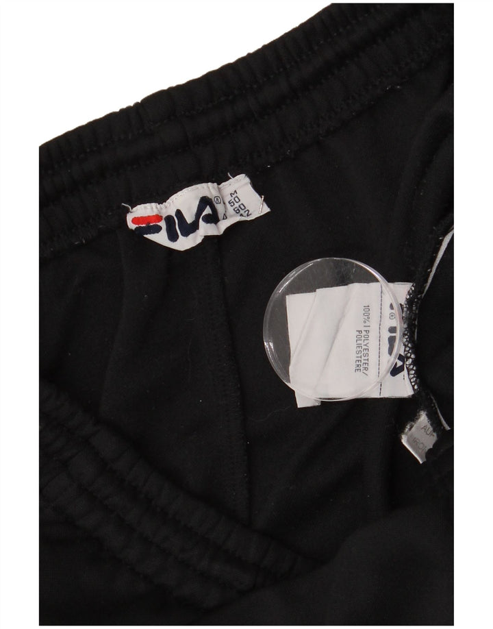Fila Mens Graphic Tracksuit Trousers Medium Black Polyester