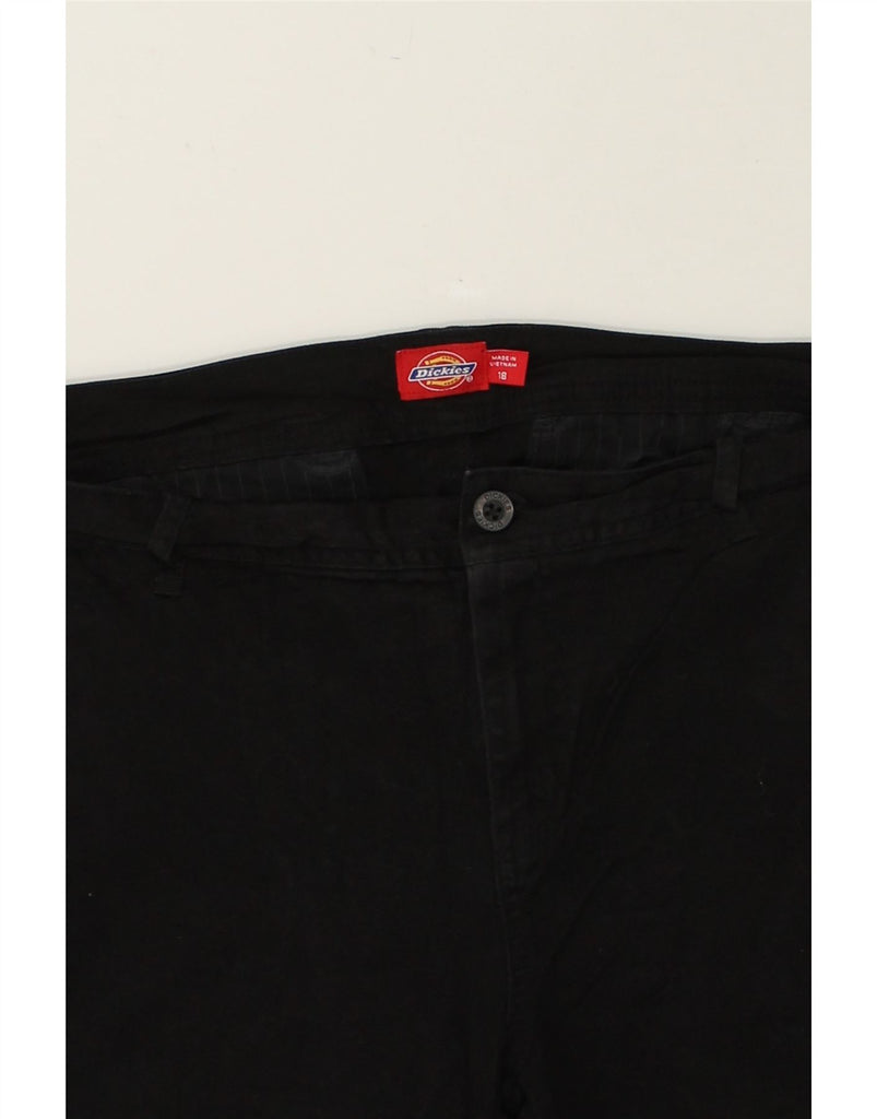 DICKIES Womens Slim Chino Trousers US 18 2XL W40 L28 Black Cotton | Vintage Dickies | Thrift | Second-Hand Dickies | Used Clothing | Messina Hembry 