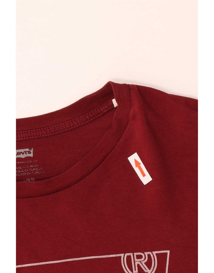 Levi's Mens Graphic T-Shirt Top Large Red Cotton