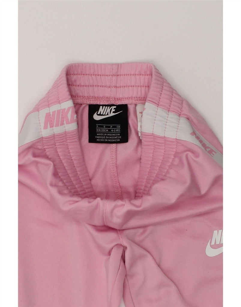 NIKE Girls Graphic Tracksuit Trousers Joggers 4-5 Years Small Pink | Vintage Nike | Thrift | Second-Hand Nike | Used Clothing | Messina Hembry 