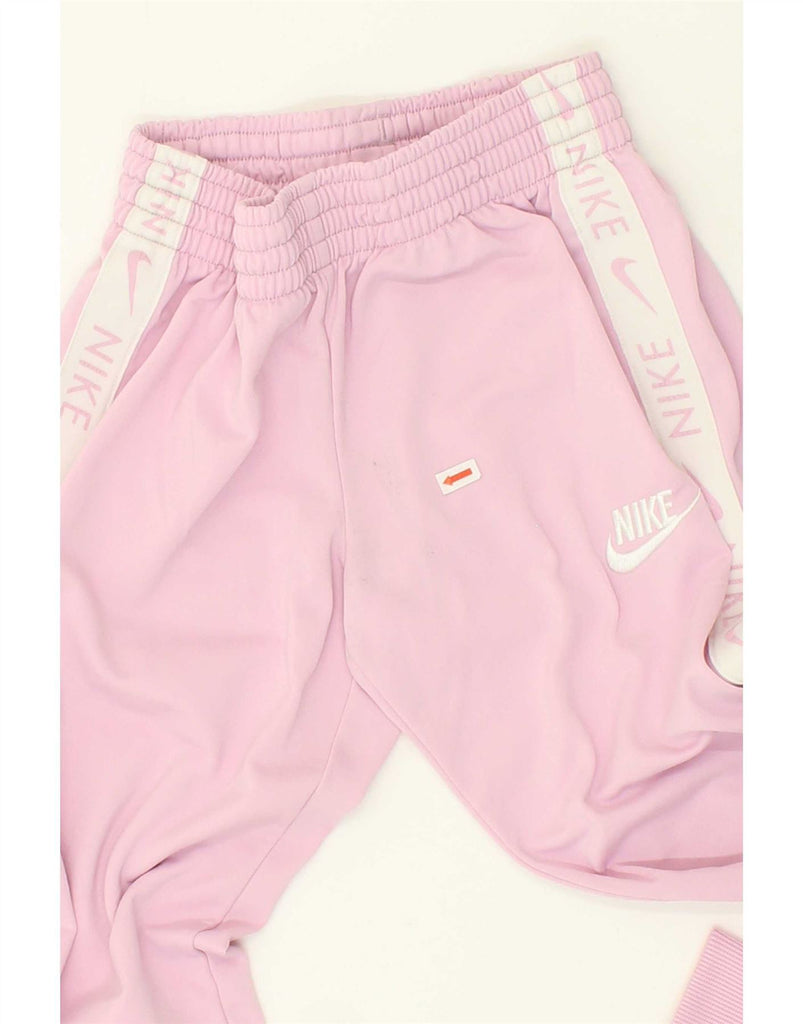 NIKE Girls Standard Fit Tracksuit Trousers Joggers 10-11 Years Medium Pink Vintage Nike and Second-Hand Nike from Messina Hembry 