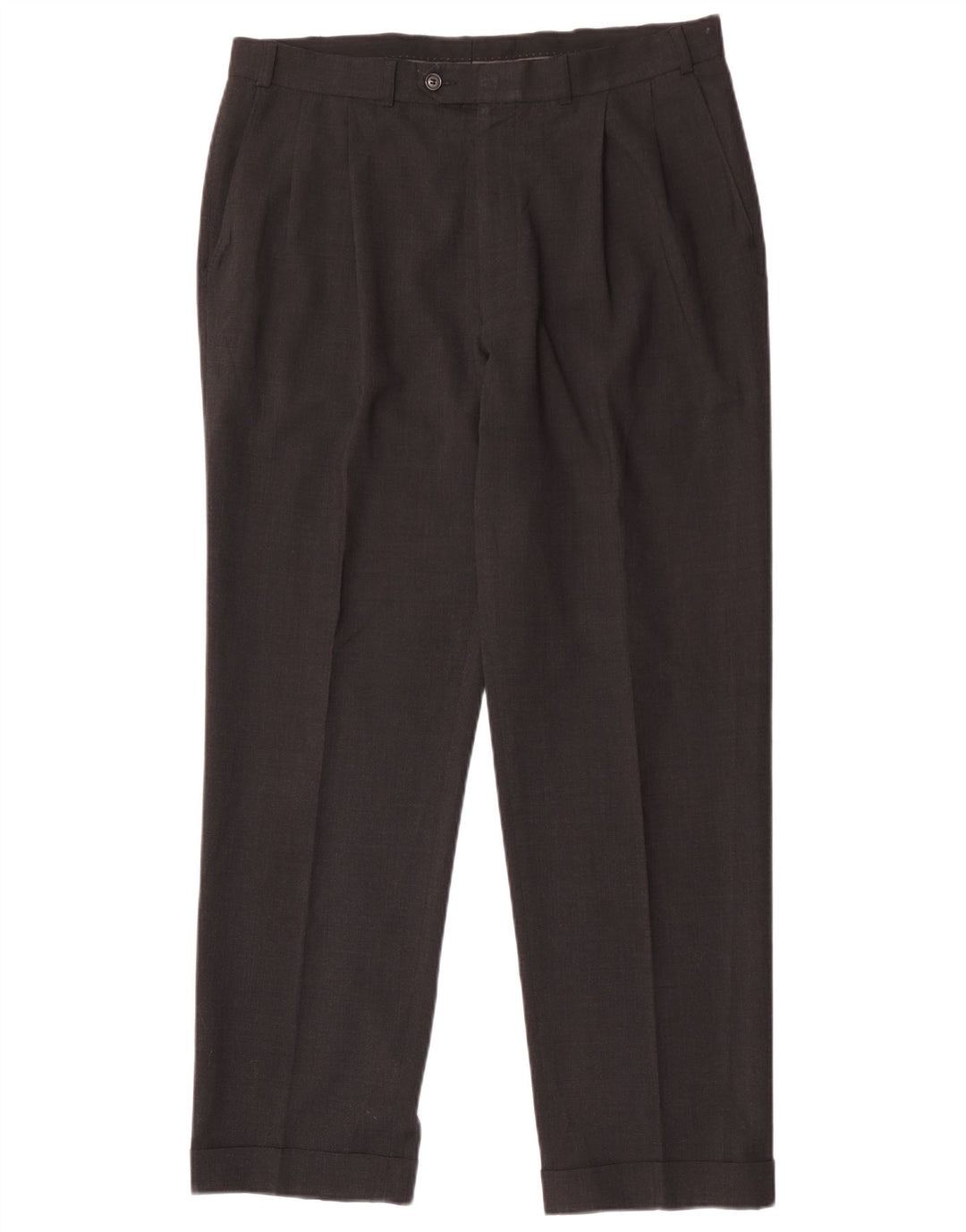 Marks & Spencer Mens Pegged Suit Trousers W36 L31 Grey Polyester
