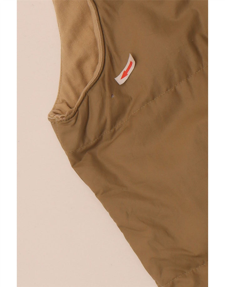 Murphy & Nye Mens Padded Gilet UK 36 Small Beige Nylon