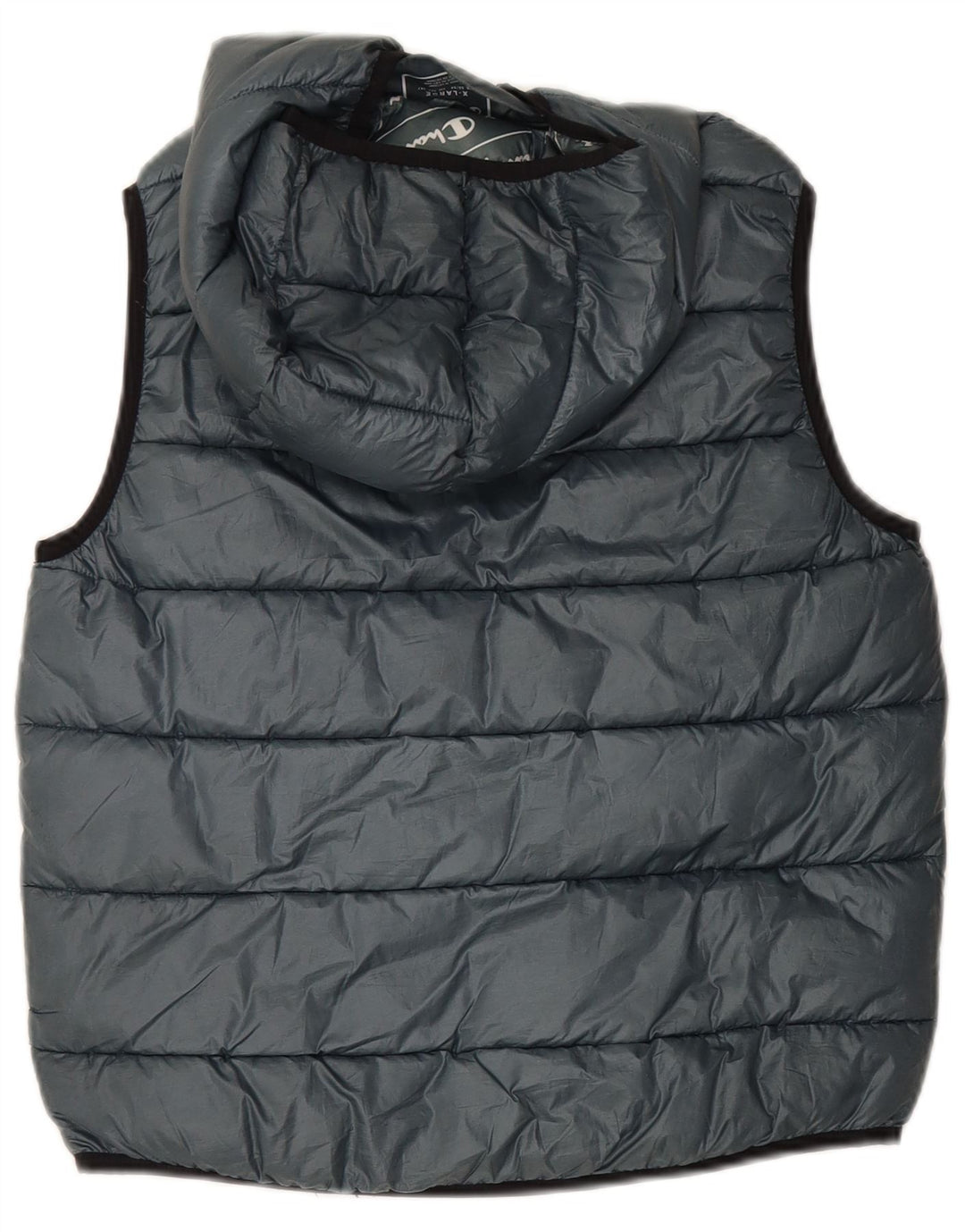 Champion Boys Hooded Padded Gilet 13-14 Years XL Grey Polyester