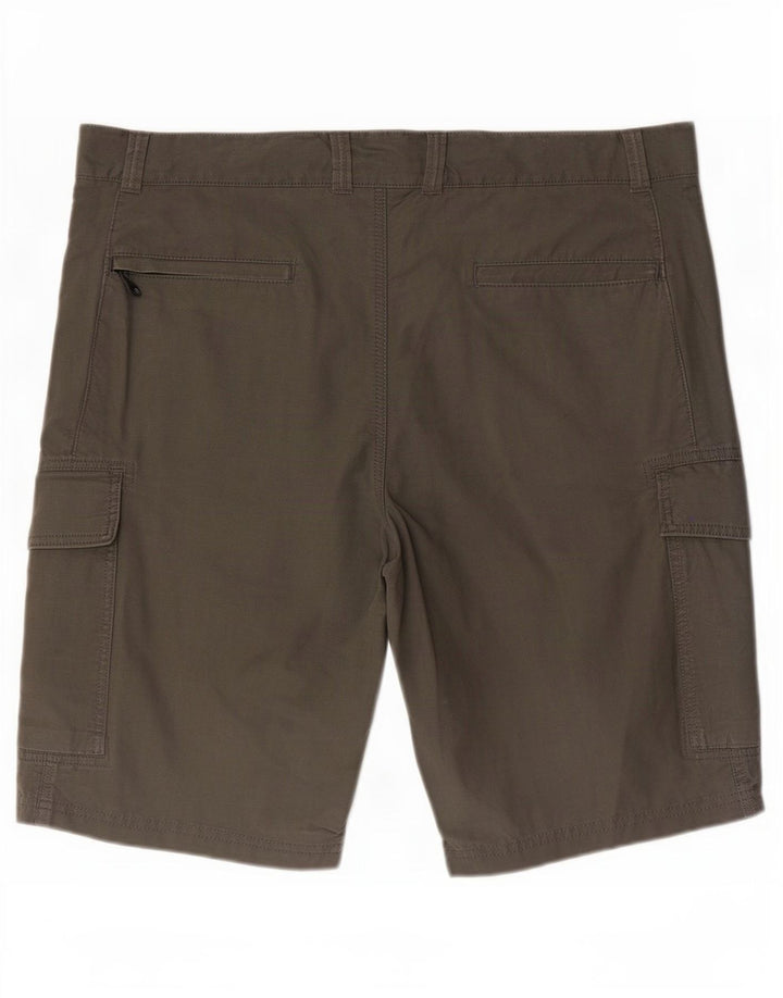 Marks & Spencer Mens Cargo Shorts W40 XL Khaki Cotton
