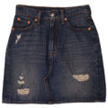 Levi's Womens Distressed Denim Skirt W24 XS Blue Cotton