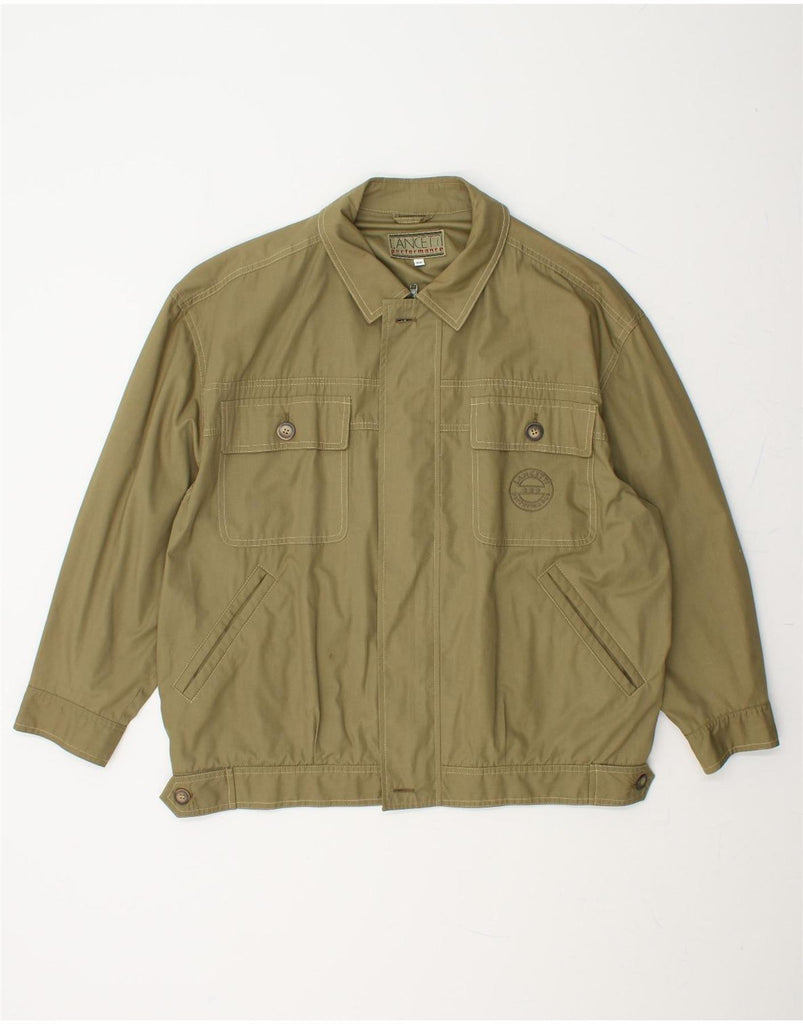 LANCETTI Mens Utility Jacket IT 50 Large Khaki Vintage Lancetti and Second-Hand Lancetti from Messina Hembry 
