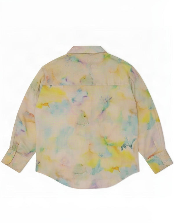 Zara Womens Shirt UK 16 Large Multicoloured Tie Dye Polyester