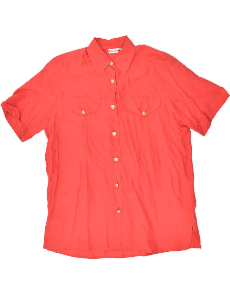 VINTAGE Womens Short Sleeve Shirt EU 38 Medium Red | Vintage Vintage | Thrift | Second-Hand Vintage | Used Clothing | Messina Hembry 