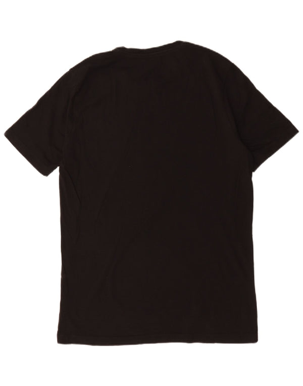 Puma Mens Graphic T-Shirt Top Medium Black Cotton
