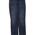 Levi's Womens 505 Straight Jeans W28 L32 Blue Cotton