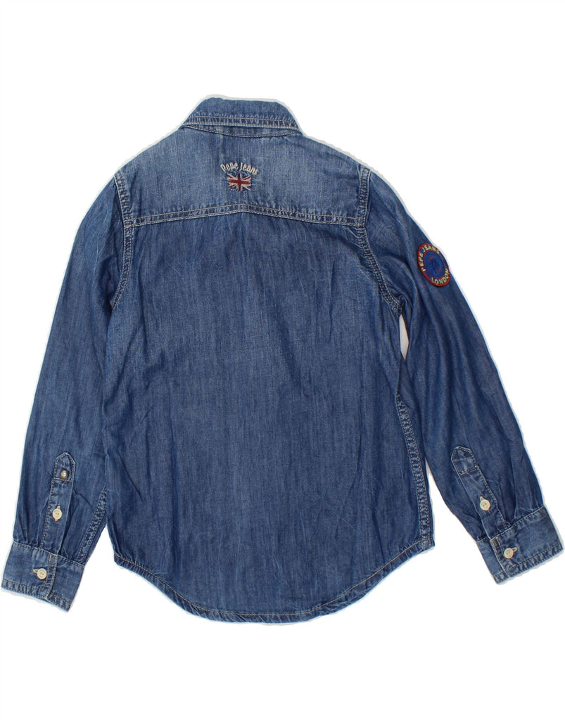 PEPE JEANS Boys Denim Shirt 7-8 Years Blue Cotton | Vintage PEPE Jeans | Thrift | Second-Hand PEPE Jeans | Used Clothing | Messina Hembry 
