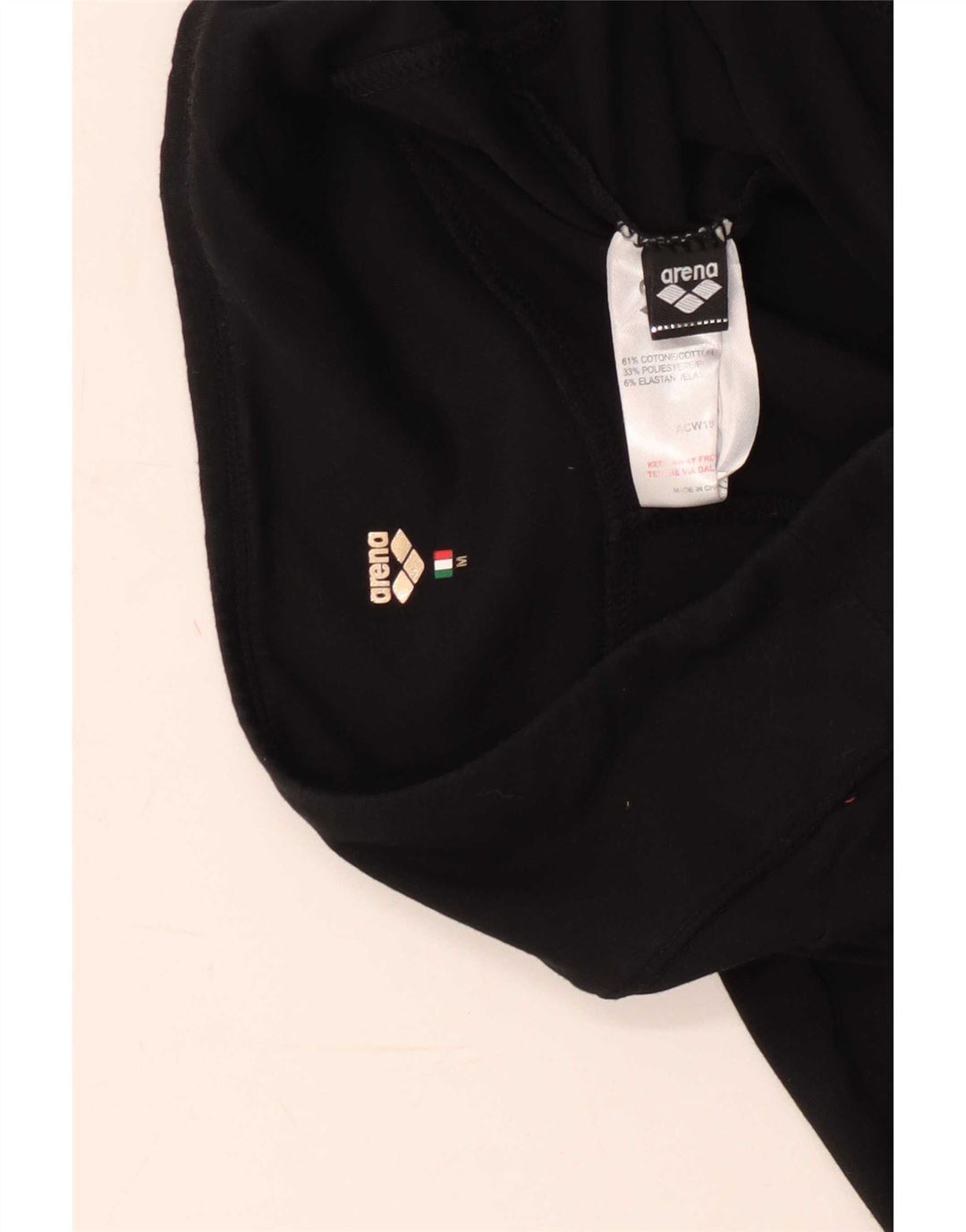 Arena Womens Leggings UK 12 Medium Black Cotton