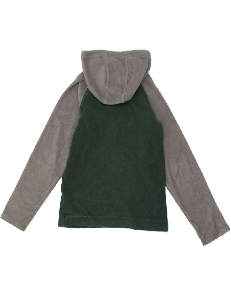 MOUNTAIN WAREHOUSE Girls Hooded Fleece Jacket 9-10 Years Green Colourblock | Vintage Mountain Warehouse | Thrift | Second-Hand Mountain Warehouse | Used Clothing | Messina Hembry 