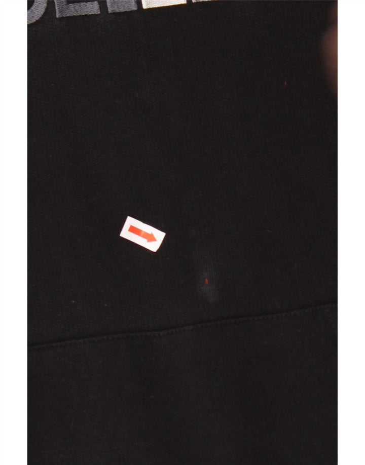 THE NORTH FACE Mens Graphic Hoodie Jumper XL Black Cotton