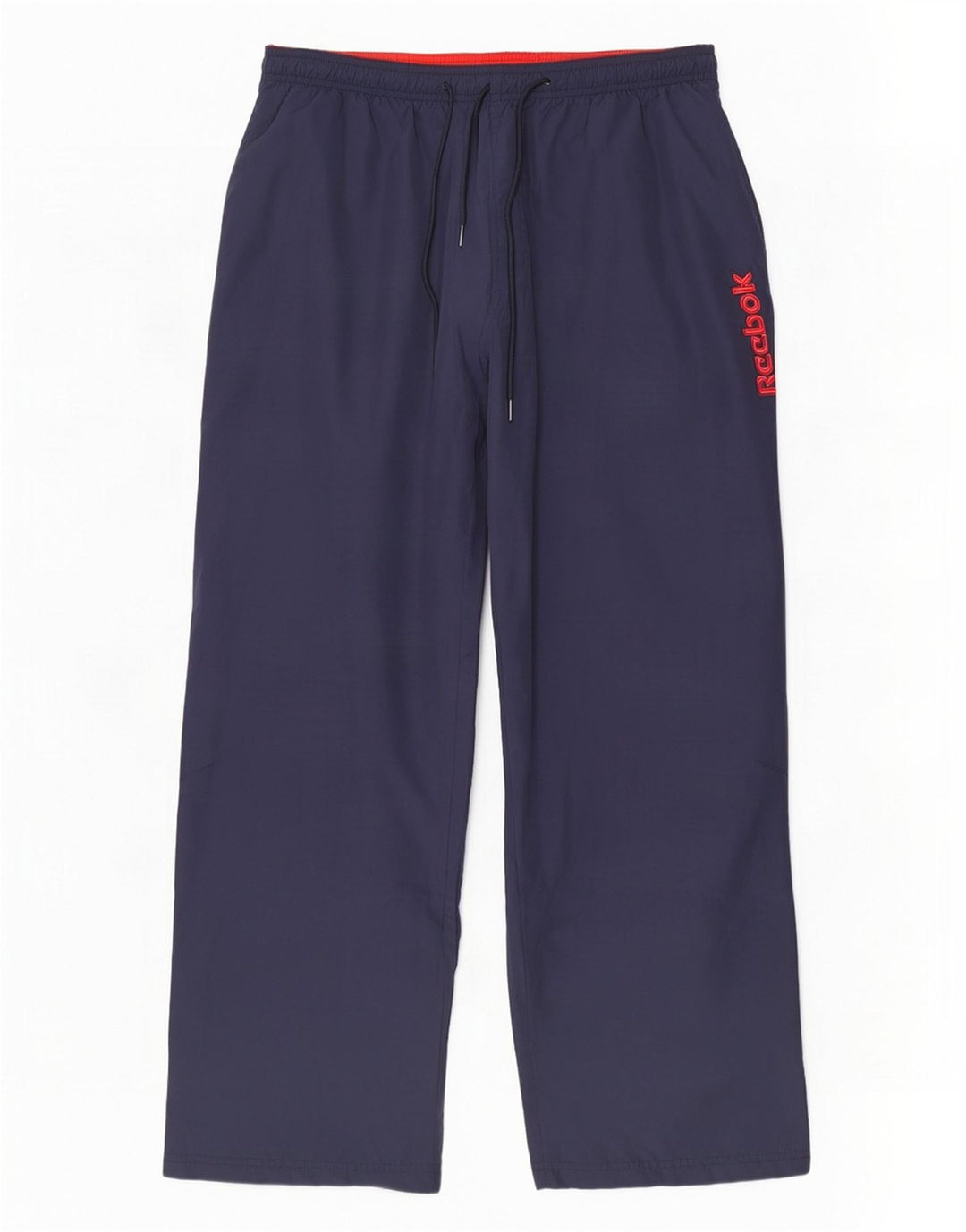 Reebok Mens Graphic Tracksuit Trousers Large Navy Blue Colourblock