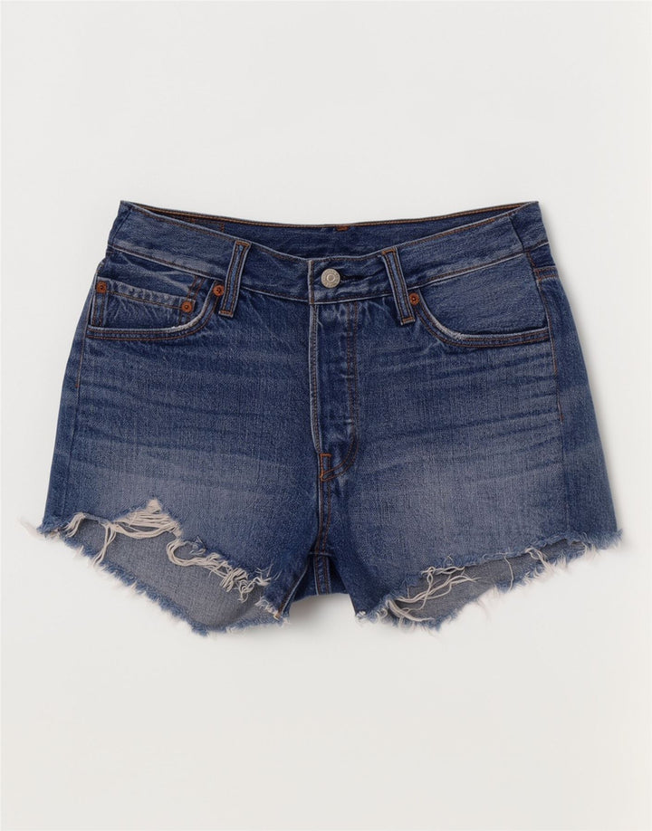 Levi's Womens 501 Denim Shorts W28 Medium Blue Cotton