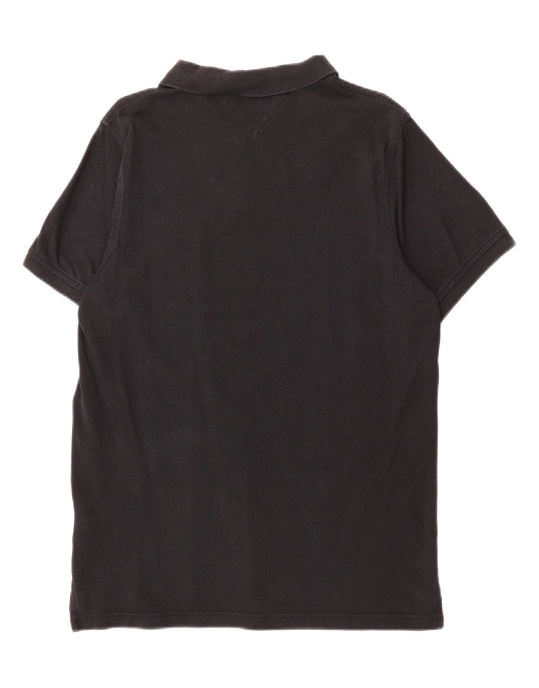 TOMMY HILFIGER Mens Slim Fit Polo Shirt Medium Black Cotton Vintage Tommy Hilfiger and Second-Hand Tommy Hilfiger from Messina Hembry 