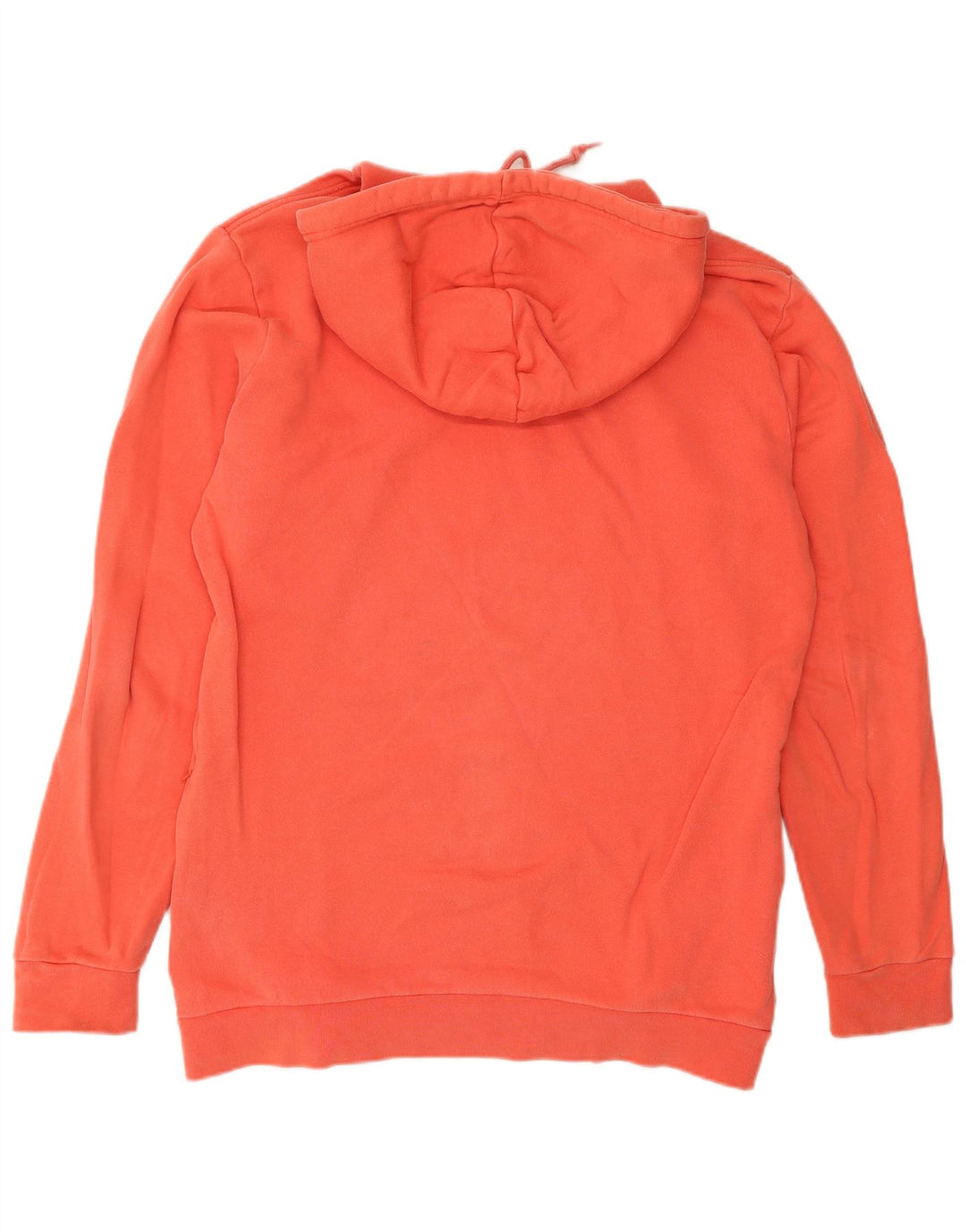 Adidas Mens Hoodie Jumper Medium Orange Cotton